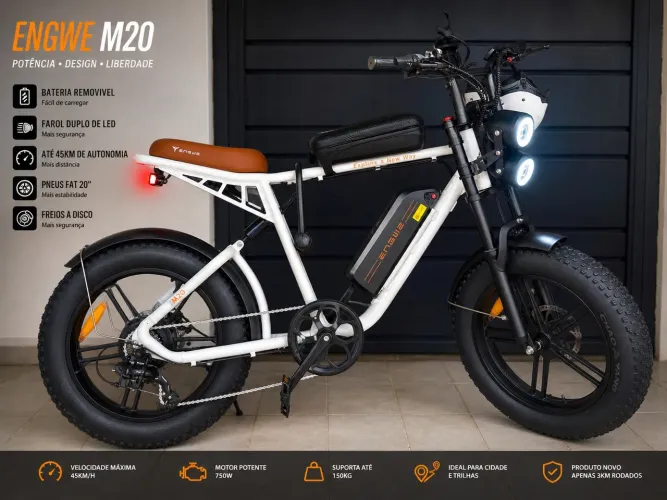 Bike Elétrica ENGWE M20 Ideal para delivery