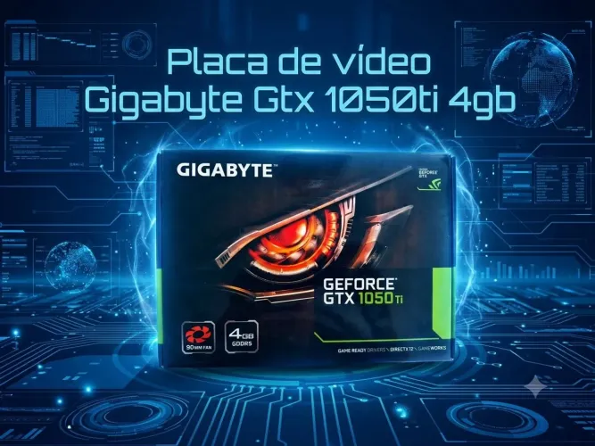 Placa de vídeo Gigabyte Gtx 1050ti 4gb