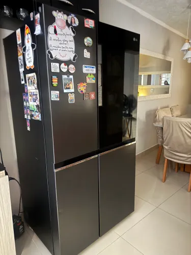 Geladeira Premium LG InstaView Door-in-Door Black Inox de 647 Litros!