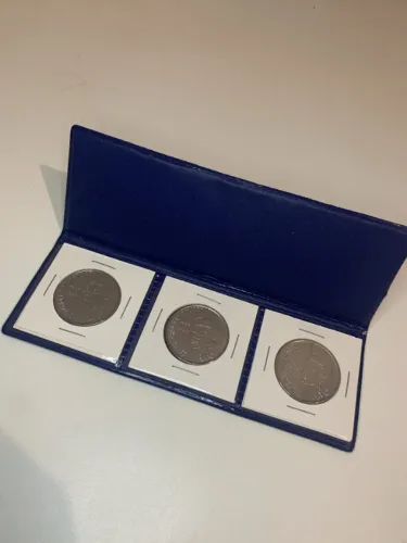 Moedas de 100 cruzados trio axé, centenário da abolição