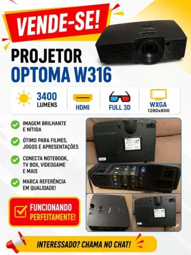 Projetor OPTOMA W316