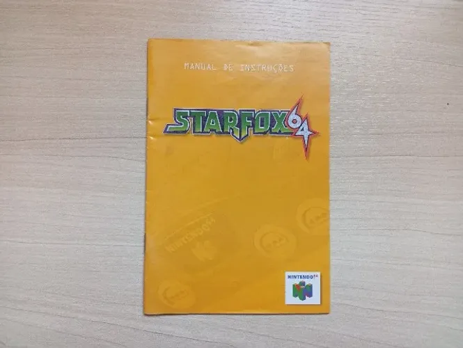 Manual Star Fox 64 Original N64 - Sem Rasuras em Ótimo Estado (Avulso)