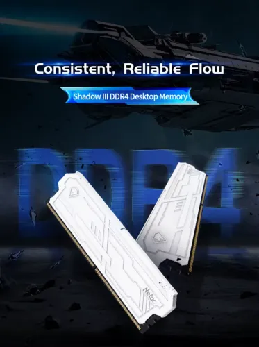 Memoria RAM DDR4 netac 16gb (8x2) 3200mhz branco