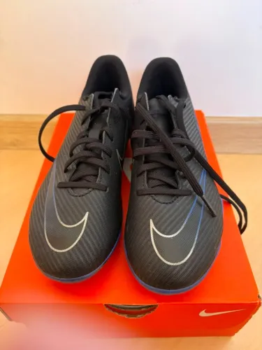 Chuteira Campo Nike Vapor 15 Club - Preto E Azul 