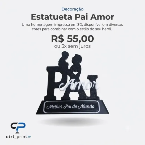 Dia dos pais estatueta