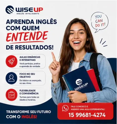 Aula experimental de inglês grátis+ planos personalizado
