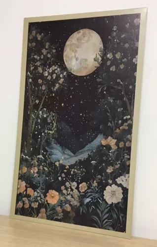 Quadros Decorativos com Tema de Luar - kit com 3 quadros - NOVOS