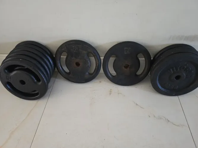 Anilhas de peso para treinos