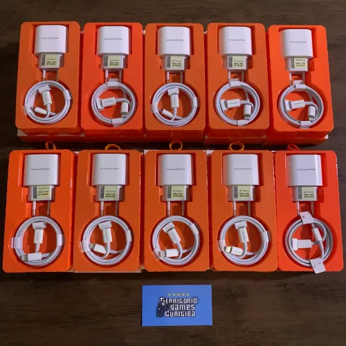 Kit 10 Carregadores turbo H Maston 30w para IPhone - Lacrados e com garantia
