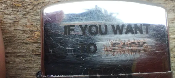 Isqueiro inkct "If you..." usado