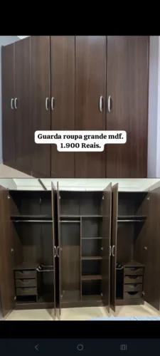 Guarda roupa grande em perfeito estado MDF. 1.900 Reais