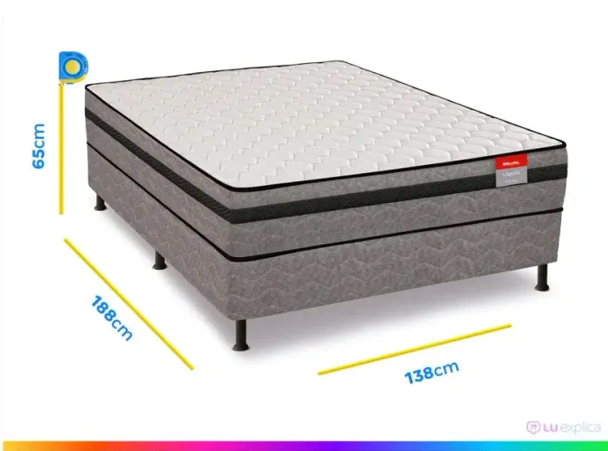 Cama casal semi nova , nenhuma marca de uso