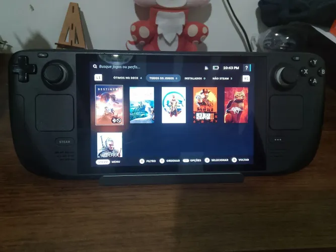 ? Steam Deck LCD de 64GB + Cartão SD de 256GB ( TROCO POR PS5)
