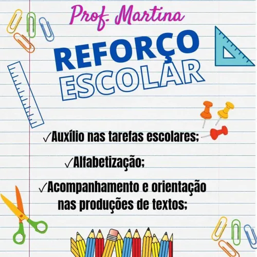 Aulas de reforço escolar- Educação infantil