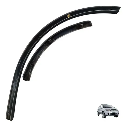 Moldura Alongador Paralama Traseiro Direito Ecosport 08 A 09 Preto