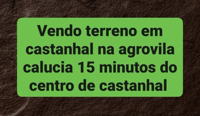 Vendo terreno em castanhal 