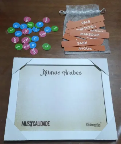 Quadro magnético de estudos de RITMOS ÁRABES - Dança do Ventre