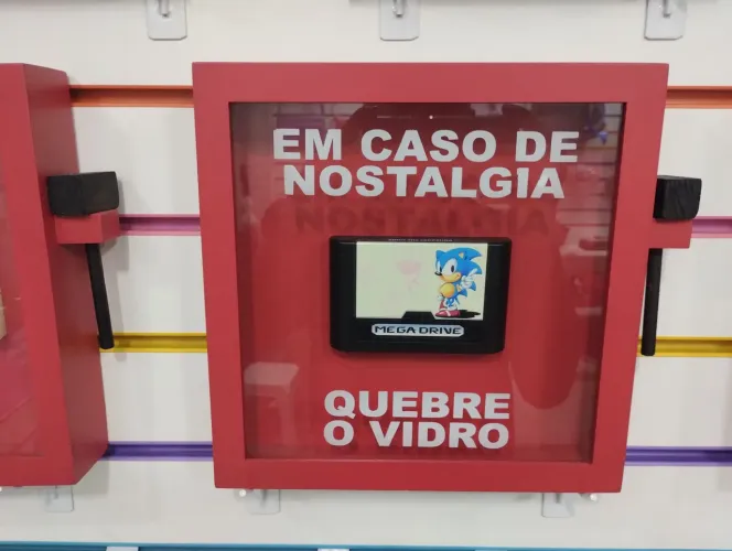 Quadro Nostalgia Sonic Mega Drive