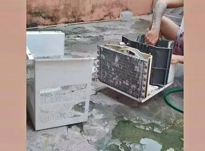Faço lavagem ar-condicionado