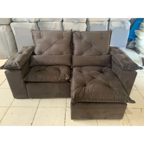 Sofá retrátil reclinável Tunísia/grécia 1.95- FRETE GRATIS / ENTREGA HOJE!!