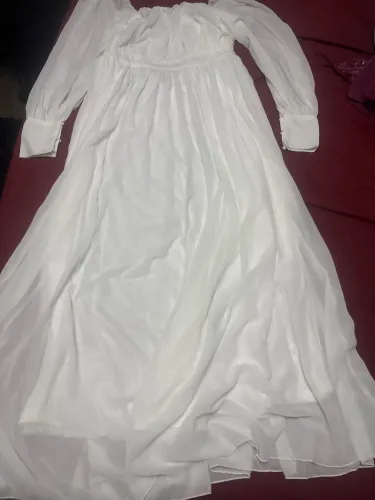 Vestido branco fino