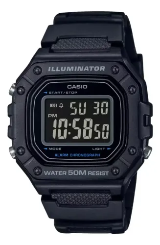 Relogio Casio Masculinoo Standar W-218h-1bvdf