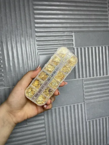 Folhas de Ouro para Unha de Gel