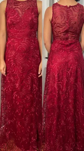Vestido Marsala, para festas, debutantes, madrinhas