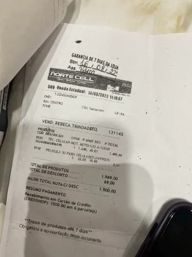 Aparelho semi novo nunca deu problema