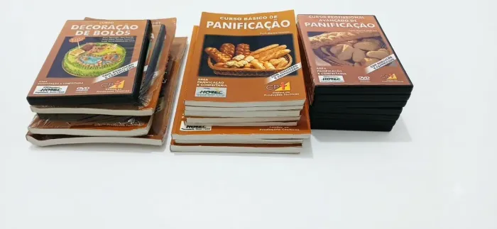 Curso Confeitaria e Panificação Livros e DVDs