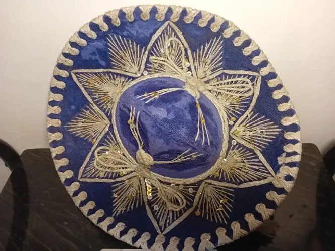Sombrero Belri Hats veludo azul