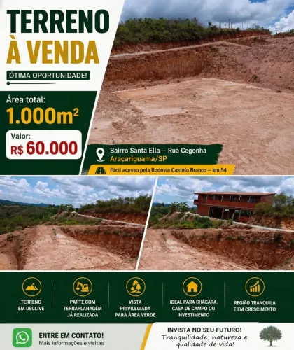 Terreno em Araçariguama ótima oportunidade .