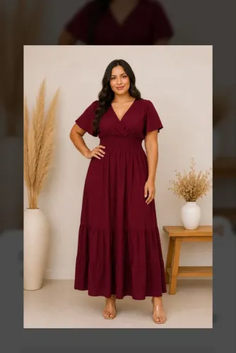 Vestido longos plus (atacado e varejo) @assammodas