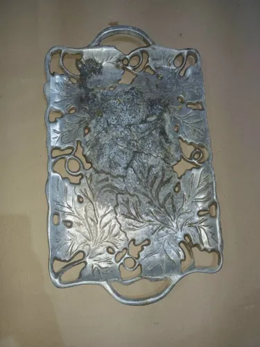 Bandeja de alumínio fundido para decorar