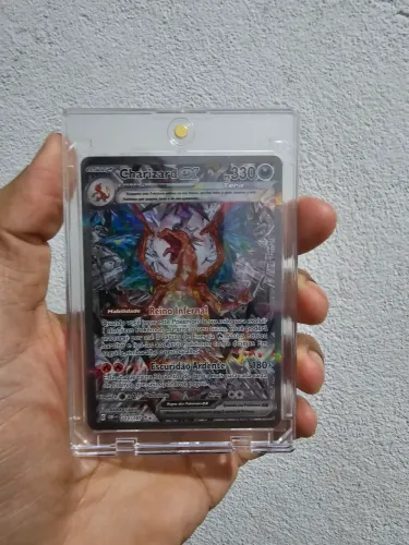 Charizard ex obsidiana em chamas pokemon