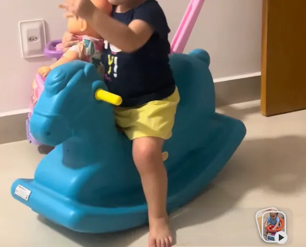 Brinquedo cavalinho gangorra