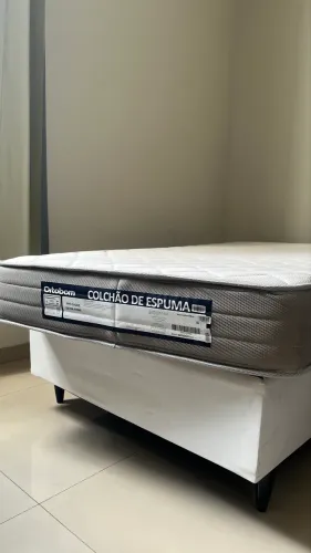 Cama Box + Colchão Ortobom Solteiro
