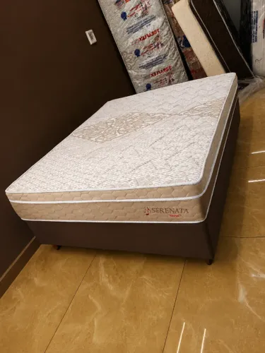  Cama box com Colchão Casal Molas ensacadas novo,sem uso Aceito cartão e entrego!