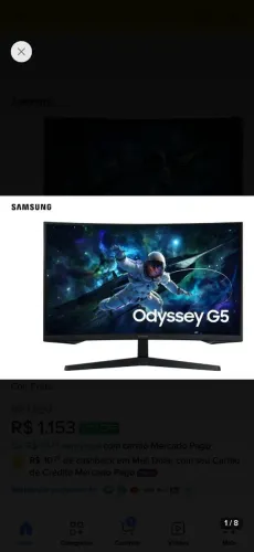 Monitor samsung odyssey 32 QHD 165hz