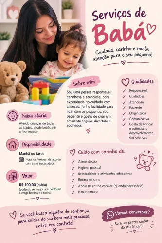 Serviços de babá