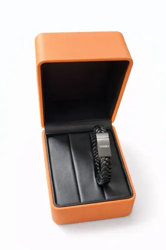 Pulseira Life Vivara Unissex - Couro Preto