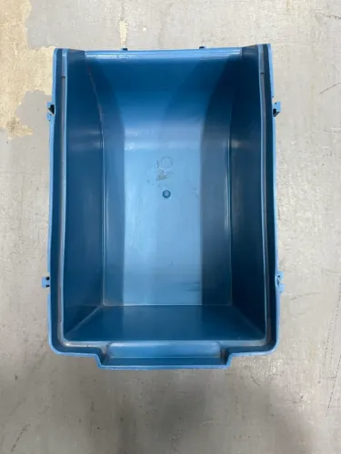 Caçambinha Plástica Organizadora Empilhável Azul - Ideal para Estoque, Ferramentas e Peças