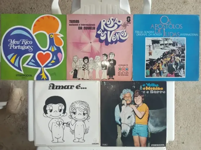 Coleção de discos temas de novelas
