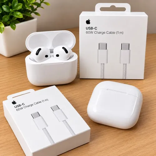 airpods 4 com cabo de carregador novo