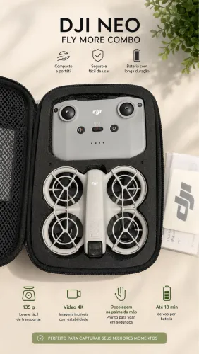 Drone DJI Neo Fly More Combo Completo | 3 Baterias Extras | R$ 2.100
