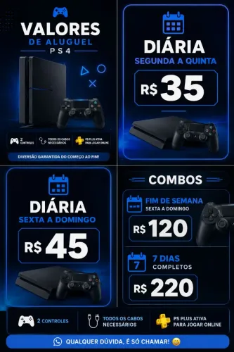 ALUGA-SE PS4