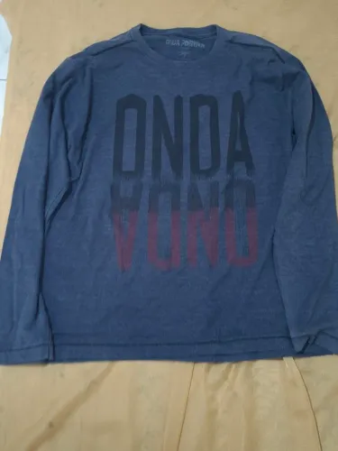 Camiseta de manga longa tamanho G