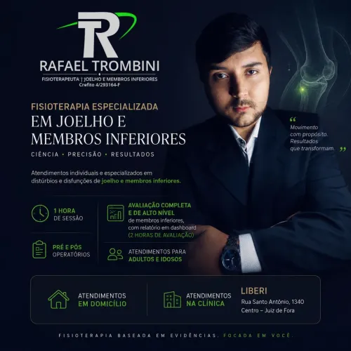 Fisio Rafael Trombini | Fisioterapeuta especializado em joelho e membros inferiores em JF