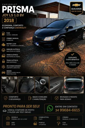 Chevrolet Prisma Sed. Joy/ LS 1.0 8V Flexpower 4P 2018