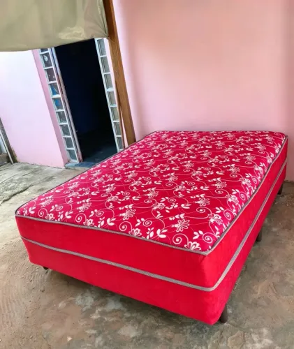 Camas Box casal de mola a pronta entrega 